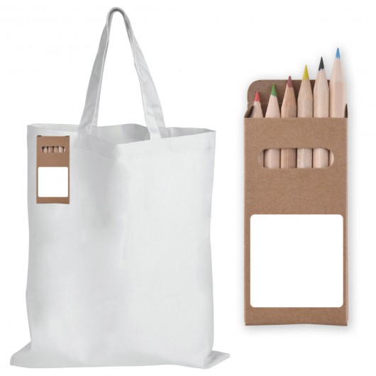 Colour In Calico Bags Pencils